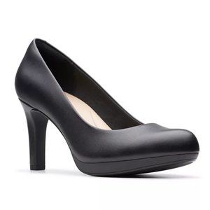 Clarks Adriel Viola Platform Pump in Black